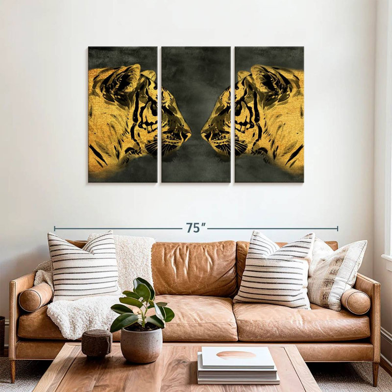 Brampt Golden Tigers, 36" H x 57" W
