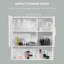 Armoire à pharmacie à fixation en surface à 2 portes sans cadre avec 5 tablettes réglables-1387676889