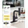 Single Handle Pull Out Kitchen Faucet With Unique 90° Swivel Sprayer Head In Three Function Modes