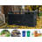 8 ft. W x 3 ft. D Metal Horizontal Garbage Shed