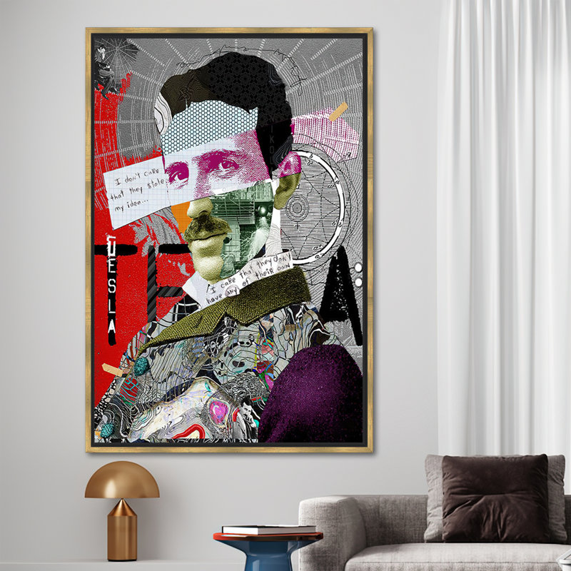 Print on Canvas, Framed Print without Mat, Gold, 30 cm H x 20 cm W