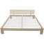 vidaXL Bed Frame Solid Pinewood-43556313-43556314