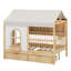 Lit maison avec grands tiroirs-1284275419