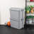 Sterilite 32 Gal Latch Tote, Stack Storage Bin, Latching Lid, Container Organizes Basement, Garage