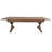 Eternity Rectangular Solid Pine Farm Dining Table with Folding X-Style Legs-88870831-88870827