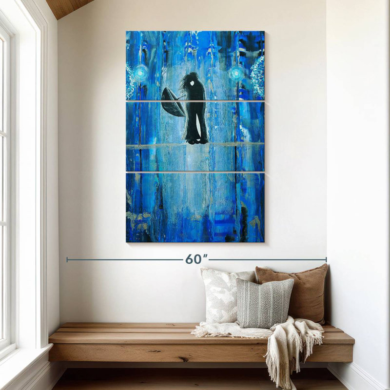 Sapphire Rain Romance, H 50 po x l 32 po