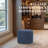 Cloud Ottoman With Wood Base-1748927312