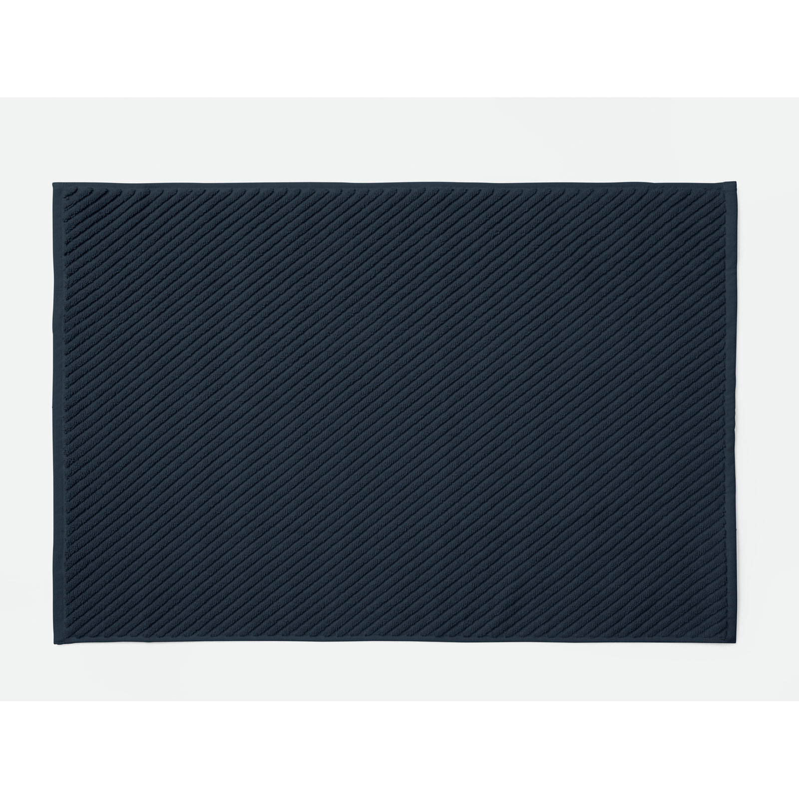 Air Weight Organic 100% Organic Cotton Bath Mat, Midnight Indigo