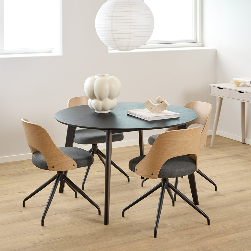Round Dining Table, Black