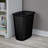 Sterilite Rectangular Wastebasket 5.5 Gallon Open Top Trash Bin, 12 Pack, Black