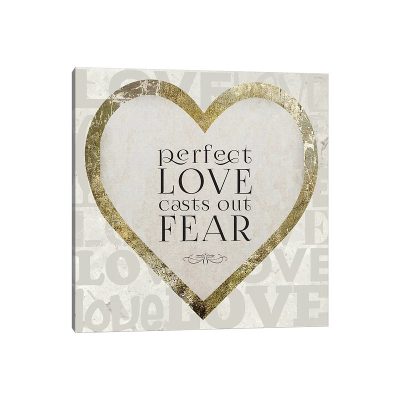 Gold Foil And Black Text Scriptures 4 by Melody Hogan - Wrapped Canvas Print, 45.72 cm H x 45.72 cm W x 1.91 cm D