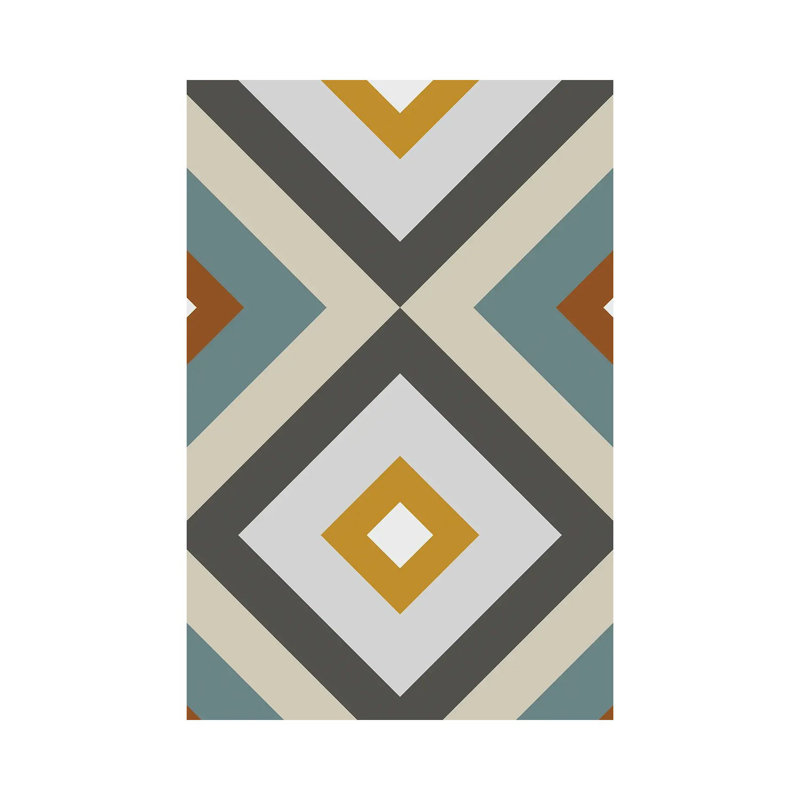 Mid West Geometric IV - Print on Canvas, Wrapped Canvas, 66.04 cm H x 45.72 cm W x 1.91 cm D