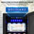 127 Cans 3.1 Cubic Feet Outdoor  Stainless Steel Built-in & Freestanding Beverage Refrigerator With Digital Control, Security Lock, And Blue Led Light