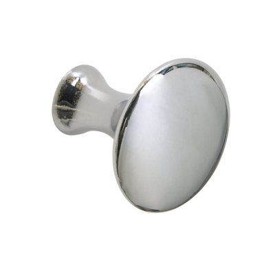 Utopia Alley Charlton - Poignée à tirer avec anneaux d'armoire - Boutons décoratifs pour armoires et tiroirs - Quincaillerie d'armoire rétro avec chrome poli fini à la main - Boutons de tiroir en métal 1 1/5 po (ensemble de 25)