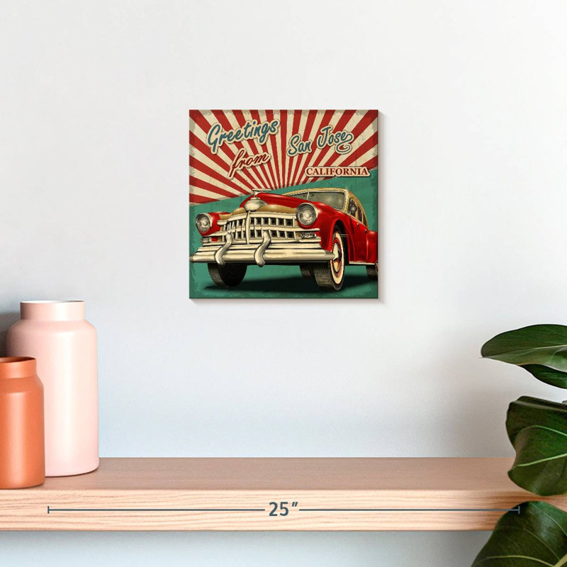 Voiture Mehar Greetings de San Jose en Californie, H 10 po x l 10 po