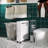 Space-saving Rolling Mdf Cabinet For Bathroom Storage - Sleek White Finish