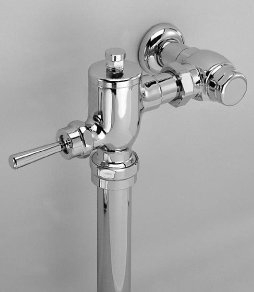 High Efficiency Manual Toilet Flushometer Valve in Polished Chrome