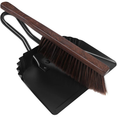 Stainless Steel Handheld Dustpan and Broom Set