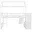Lit mezzanine simple avec glissade et espace de rangement - Créez une chambre à coucher amusante, spacieuse et confortable