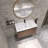 Anease 35.46 " W Wall Mounted Wall Mounted 1 Single Vanity Bathroom Vanity With Resin Top