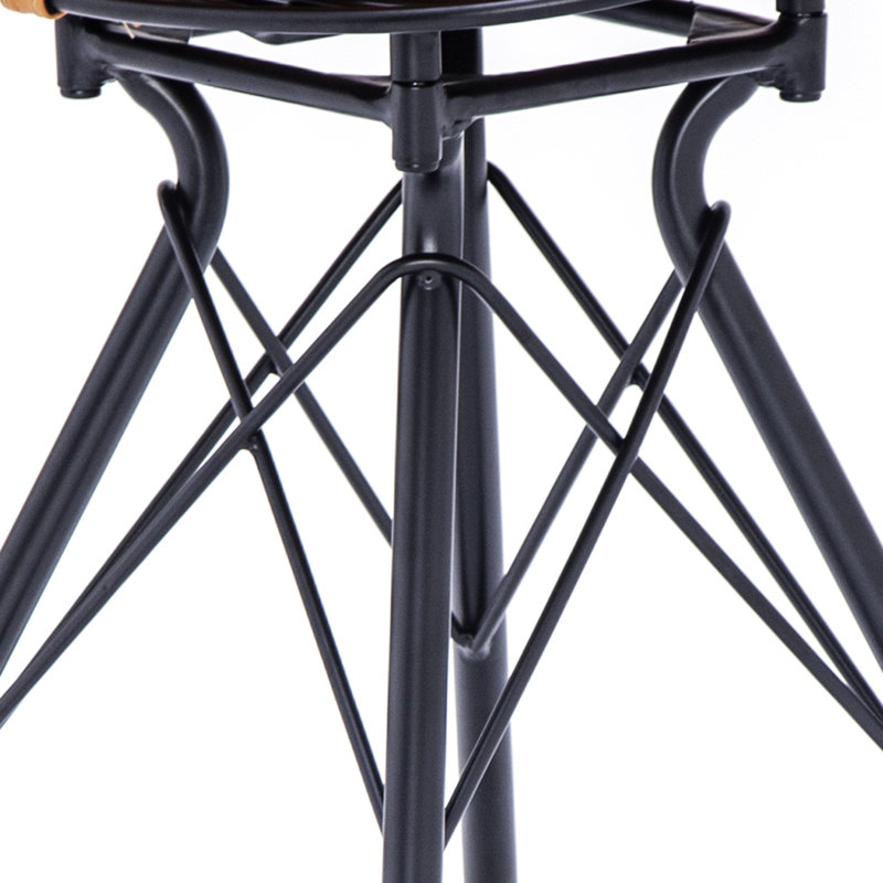 Belgr Upholstered Counter Stool with Metal Frame, Beige, Counter Stool (24" Seat Height)