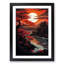 Japanese Sunset Symbolism - Framed Print-805778745-805778750