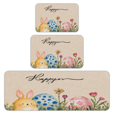 Tapis de cuisine, salon et salle de bain Slender Bunny & Basket