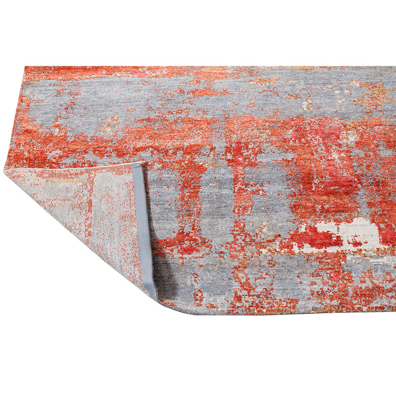 Handmade Wool Abstract Area Rug, Rectangle 9' x 12'