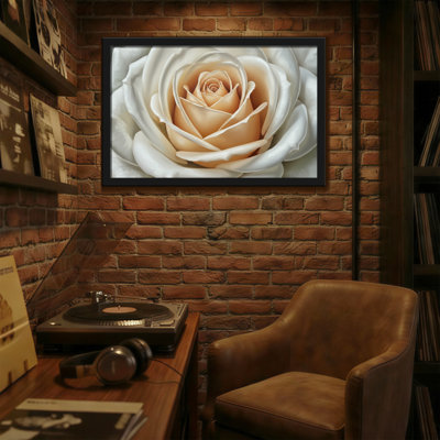 Plantes et fleurs, motif floral rose blanc
