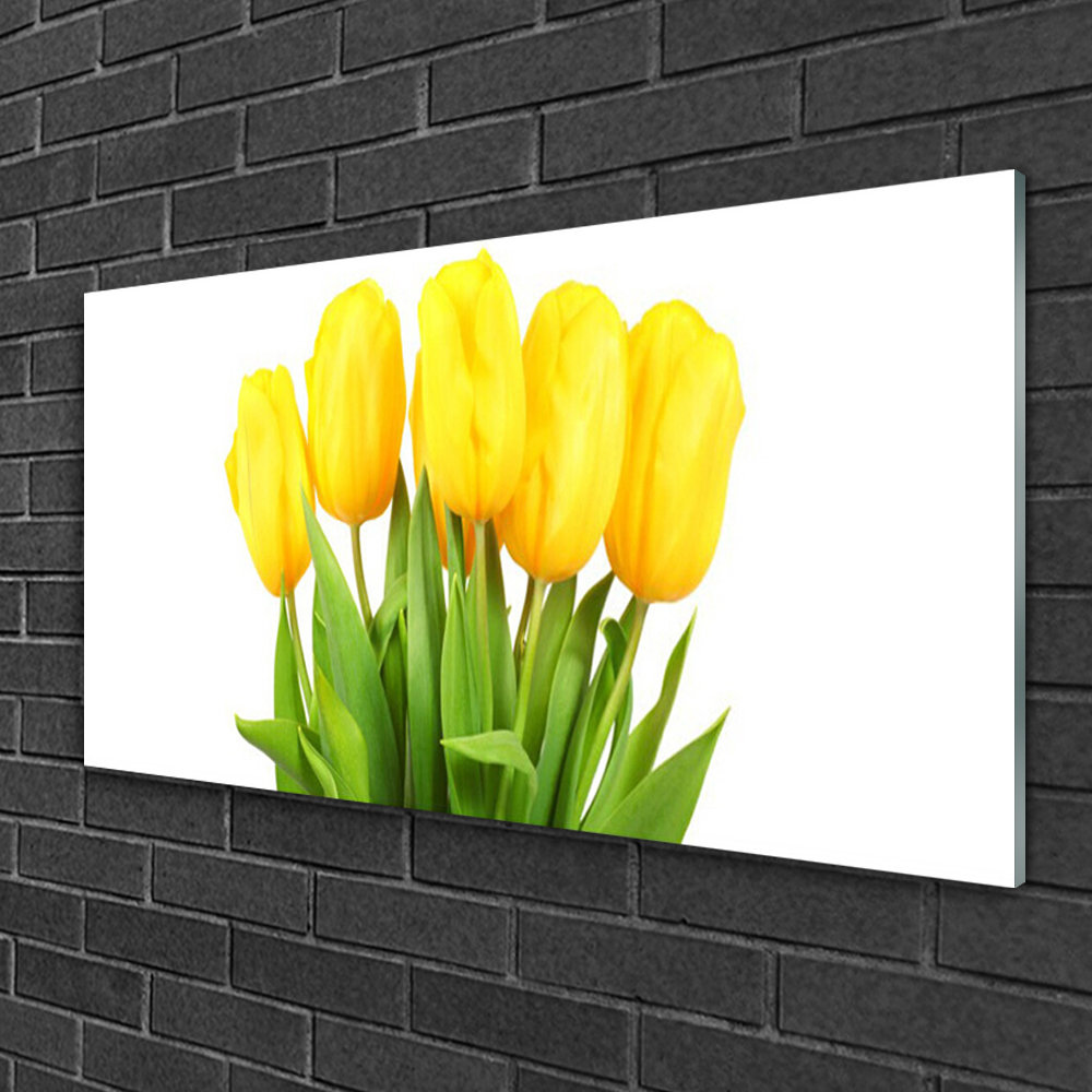 Tulips Floral - Unframed Photograph on Glass