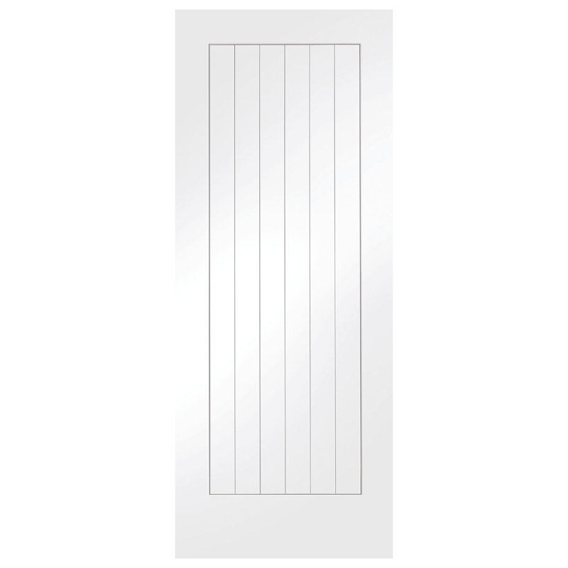 Internal White Primed Suffolk, 1981mm H x 457mm W x 35mm D