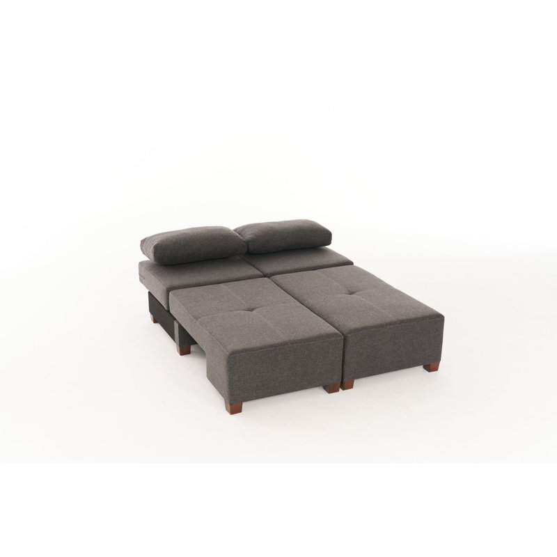 Canapé-lit 3 places, Anthracite