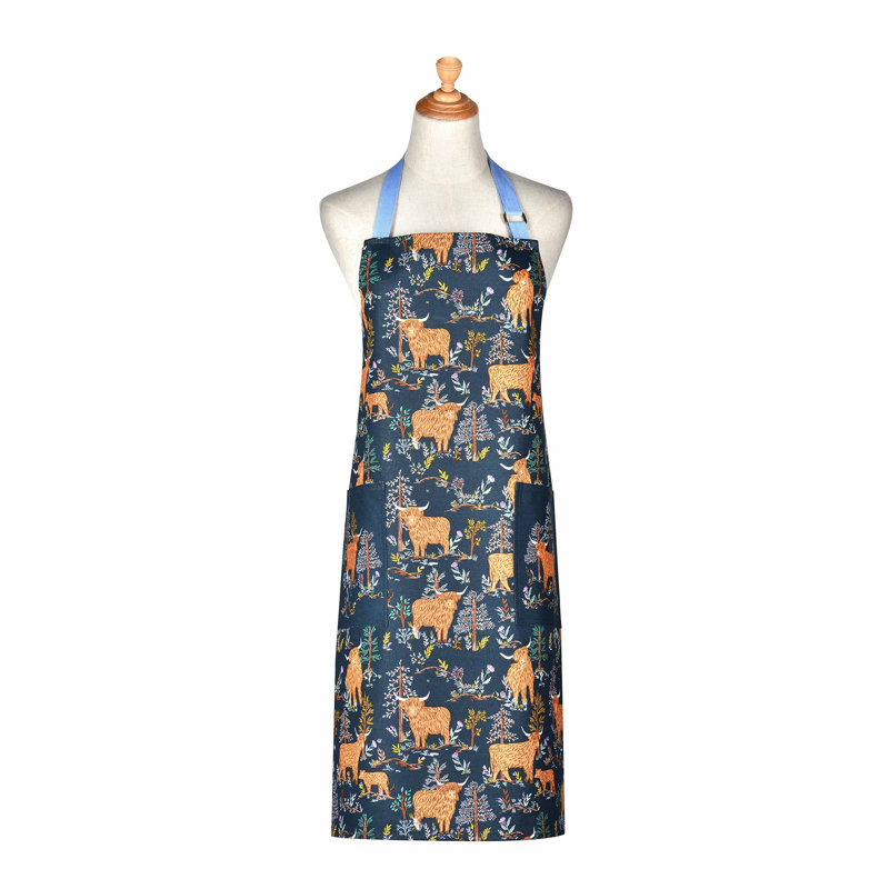 Connie The Cow Floral Cotton Bib Apron