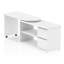 Qichen Foldable Modular L-Shaped Computer Desk Secretary Desk-408027823