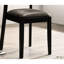 Lot de 2 chaises de salle à manger de style moderne du milieu du siècle, noires et grises, en bois massif, avec dossier incliné. Ces chaises élégantes, au design bicolore noir et gris, s'intègrent parfaitement à tous les intérieurs.