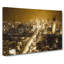 Golden Jakarta Skyline in Abstract - Wrapped Canvas-55314509