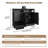 47.2"Buffet Cabinet with Storage,Modern Farmhouse Sideboard Storage Cabinet with Power Outlet,3 Drawers and 2 Barn Doors-238549112