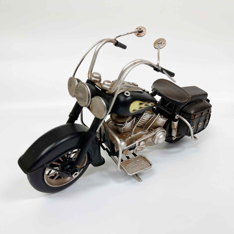 Moto avec sac de selle Dorcas, Noir