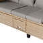 Ensemble de canapé de patio en résine tressée résistant aux rayons UV de 4 pièces avec auvent rétractable, coussins et table élévatrice Topmax-1429685648