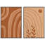 «Mid-Century Semi-Circle Polygons Variété», 2 pièces-98554638-98554639