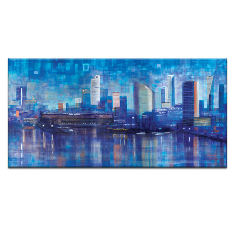 Spring Rain II by John Louis Lloyd - Print on Canvas, Wrapped Canvas, 41cm H x 41cm W