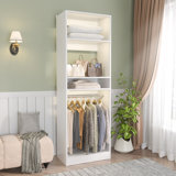 Danniele Closet System with 2 Hanging Rods