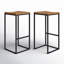 Tabouret en bois massif Koepp-1035332176