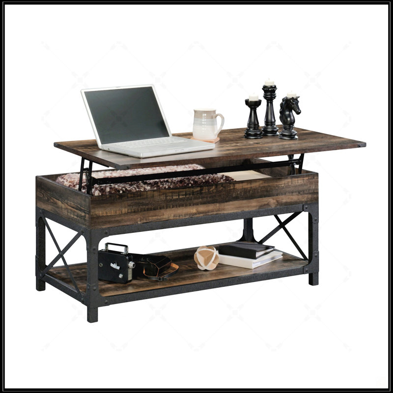 Table basse à plateau relevable