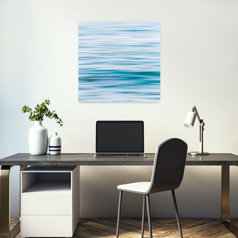 Abstract Ocean Abstract Coastal Ocean Art, 18" H x 18" W