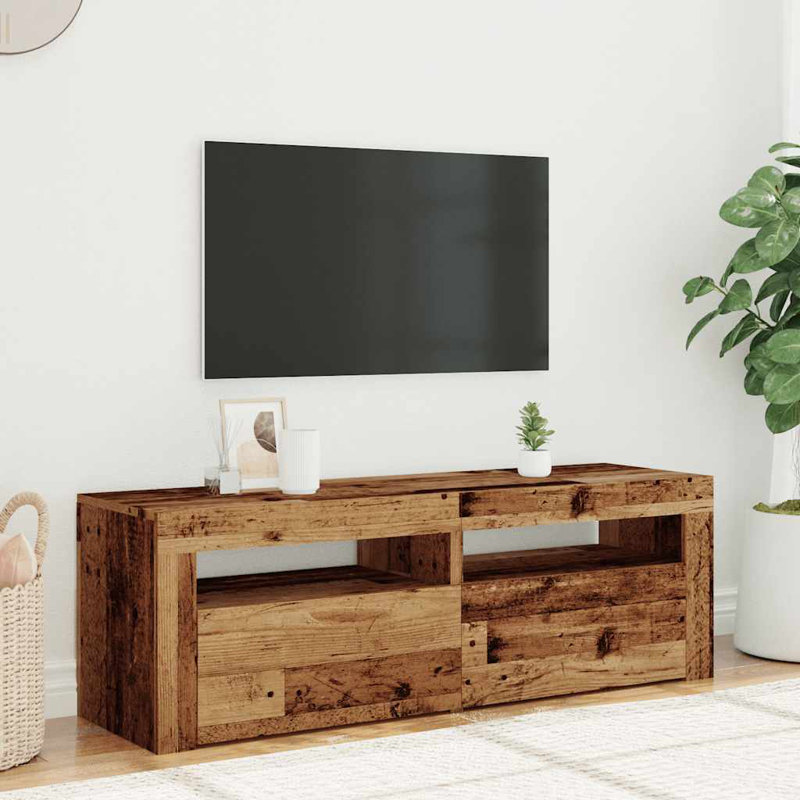 Jonesboro Unfinished TV Stand for TVs up to 48", Old Wood