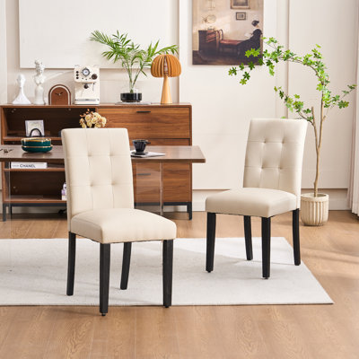 Faux Leather Upholstered Dining Chairs