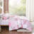 Floral Comforter Set 3 Pieces- All Seasons Patchwork Flower Cozy Comforter With Two Pillowcases-116926520-116926517