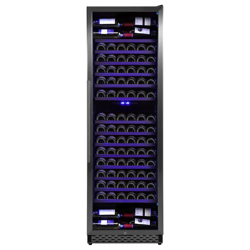 187 Bottles Wine Cooler Refrigerator,Freestanding Compact Wine Fridge with Digital Control for Fridge With 40-66F Digital Temperature Control Glass Door