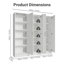 Armoire de rangement en bois Hokku Designs-815593226